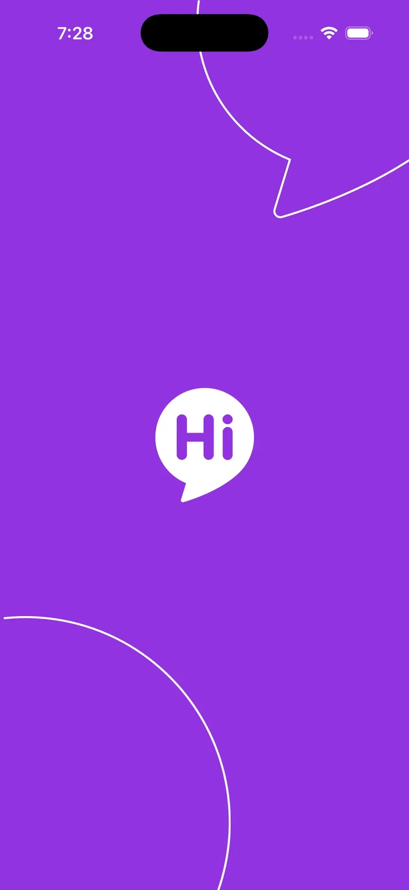 Hipal App abriéndose